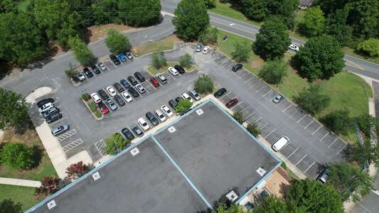 Crown Point Elementary School Parking Lot - Front in Matthews 2