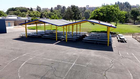 Nohl Canyon Elementary School Outdoor Table Area in Anaheim