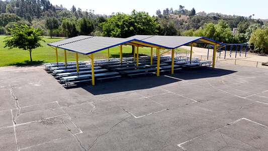 Nohl Canyon Elementary School Outdoor Table Area in Anaheim