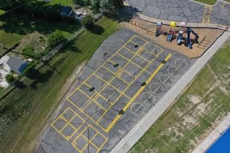 Jefferson Elementary School Outdoor Basketball Courts in Pocatello