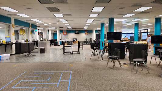 Seven Springs Middle School Library in New Port Richey