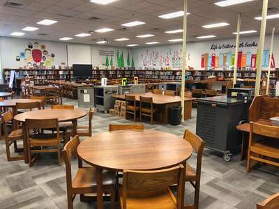 Bluegrass Middle School Library in Elizabethtown
