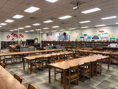 Bluegrass Middle School Library in Elizabethtown