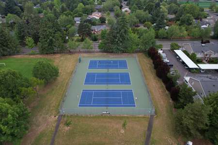 Conestoga Middle School Tennis Courts in Beaverton