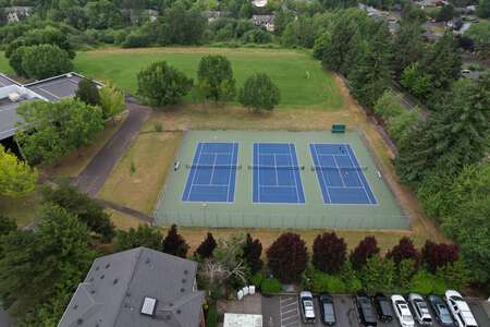Conestoga Middle School Tennis Courts in Beaverton