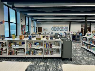 Geneva Heights Elementary School Library in Dallas 3