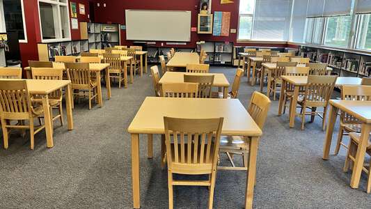 Cal Young Middle School Library in Eugene