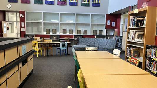 Cal Young Middle School Library in Eugene