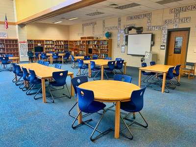 Mooresville Intermediate School Library in Mooresville
