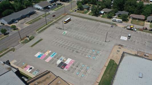 Del City High School Parking Lot - Front in Del City 2