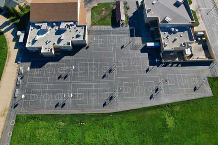 Elizabeth Pinkerton Middle School Outdoor Basketball Courts in Elk Grove