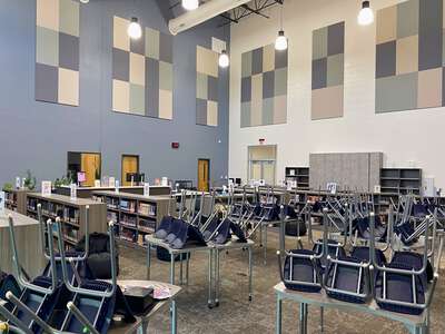 Grimsley Junior High School Library in Bentonville