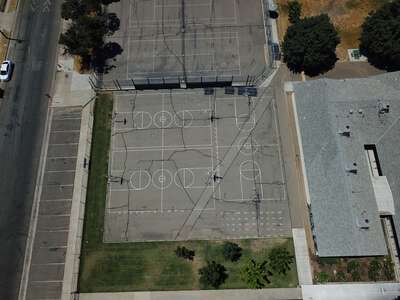 Sequoia Middle School Outdoor Basketball Courts in Fresno