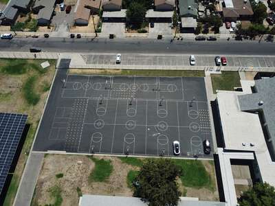 Sequoia Middle School Outdoor Basketball Courts in Fresno