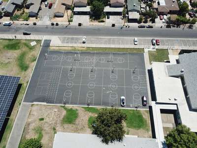 Sequoia Middle School Outdoor Basketball Courts in Fresno
