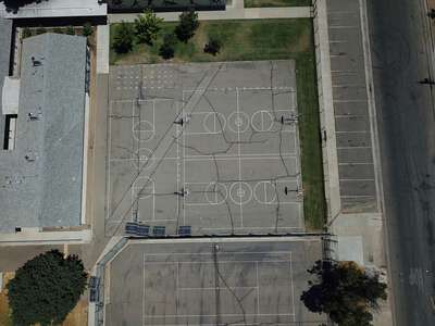 Sequoia Middle School Outdoor Basketball Courts in Fresno