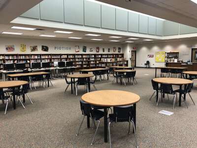Mary Harris Elementary Library in Fort Worth