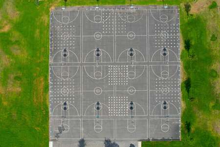 Valley View Middle School Outdoor Basketball Courts in Simi Valley
