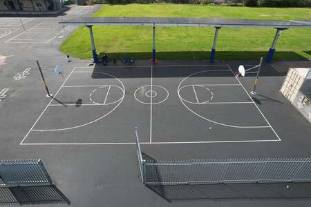 Kimbrough Elementary School Outdoor Basketball Courts in San Diego
