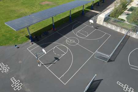 Kimbrough Elementary School Outdoor Basketball Courts in San Diego