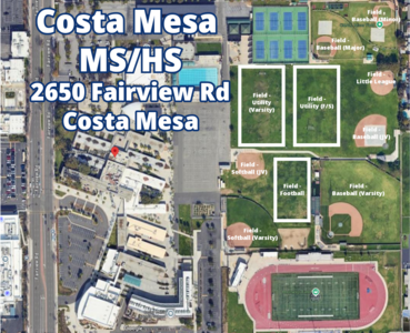 Costa Mesa High School (7-12) Field - Baseball (Varsity) in Costa Mesa