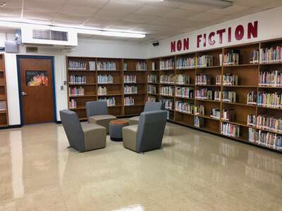 Attucks Middle School Library in Houston