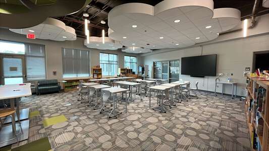 Lyons Farm Elementary School Media Center in Durham 4