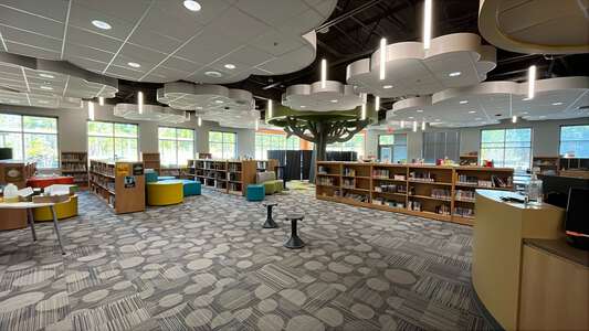 Lyons Farm Elementary School Media Center in Durham 3