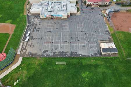 Pleasant Grove High School Outdoor Basketball Courts in Elk Grove