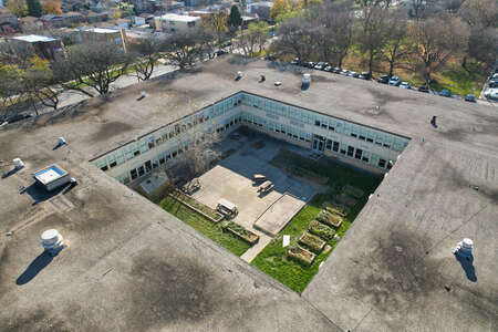 Harlan - John M. Harlan Community Academy High School Courtyard - South in Chicago