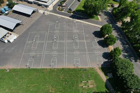 Chico Junior High School Outdoor Basketball Courts in Chico