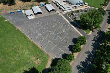 Chico Junior High School Outdoor Basketball Courts in Chico