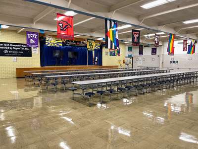 Webb Middle School Cafeteria in Austin