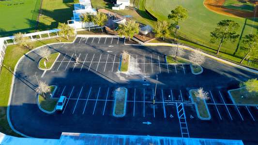Palencia Elementary School Parking Lot - Side in St. Augustine 2