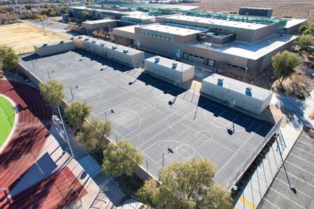 Desert Oasis High School Outdoor Basketball Courts in Las Vegas
