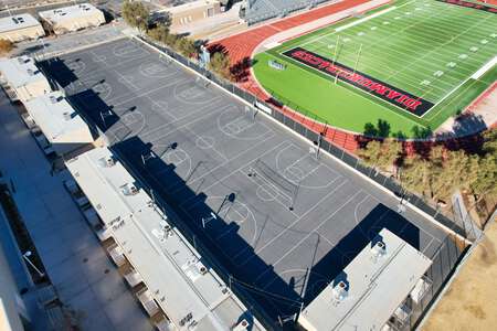 Desert Oasis High School Outdoor Basketball Courts in Las Vegas