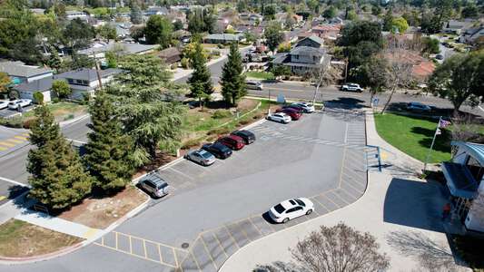 Lawson Middle School Parking Lot in Cupertino