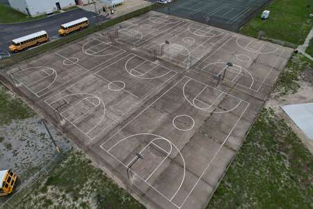 Hudson Academy Outdoor Basketball Courts in Hudson