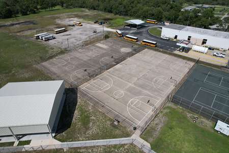 Hudson Academy Outdoor Basketball Courts in Hudson