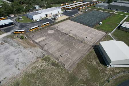 Hudson Academy Outdoor Basketball Courts in Hudson