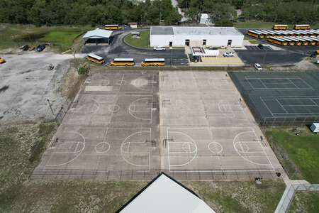 Hudson Academy Outdoor Basketball Courts in Hudson