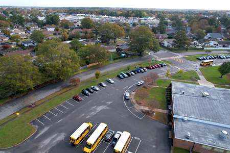 Green Run Elementary School Parking Lot in Virginia Beach