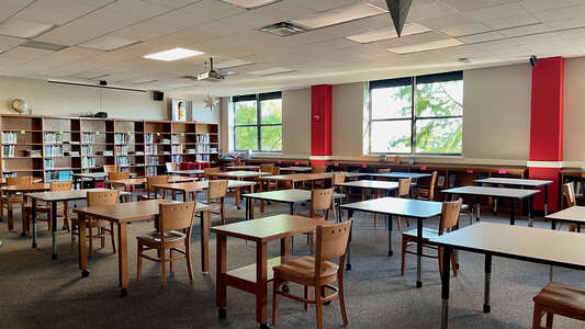 Hogg Middle School Library in Houston