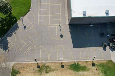 Woodland Middle School Outdoor Basketball Courts in Coeur d' Alene