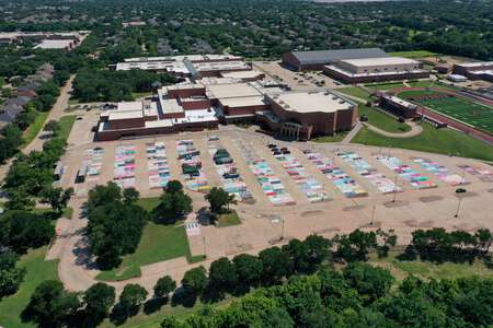 Coppell High School Parking Lot - Gym - CHS in Coppell