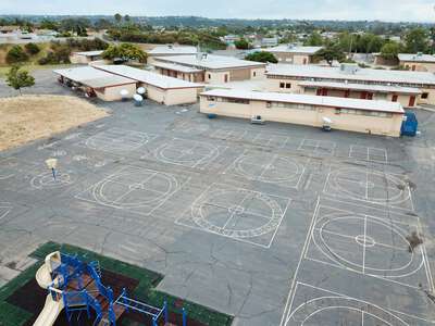 Penn Elementary School Outdoor Basketball Courts in San Diego
