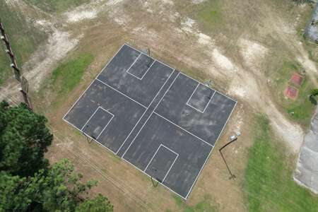 W.A. Perry Middle School Outdoor Basketball Courts in Columbia