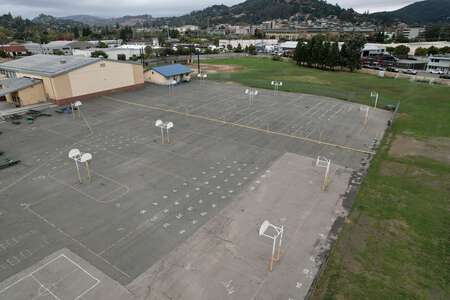 Davidson Middle School Outdoor Basketball Courts in San Rafael