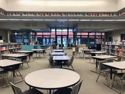 Harriet G. Eddy Middle School Library in Elk Grove