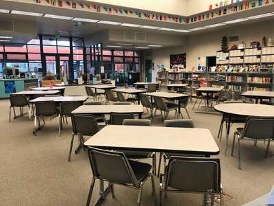 Harriet G. Eddy Middle School Library in Elk Grove